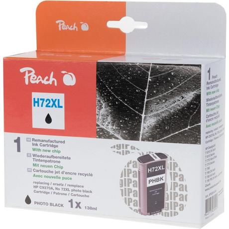 Peach  Tinte HP C9370A, 72XL photo black Plottertinte, 138ml 