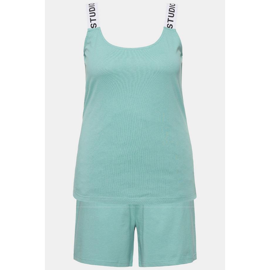 Studio Untold Pigiama Due Pezzi Jersey con Fasce Logo  