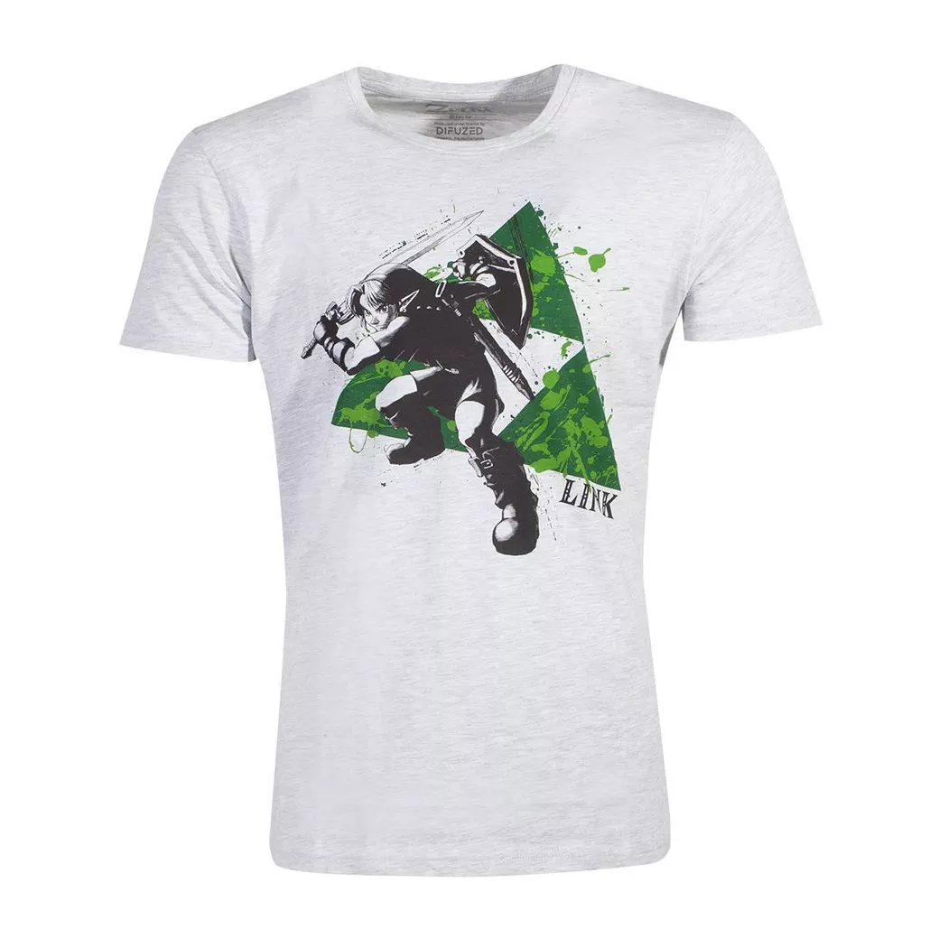 Difuzed - T-shirt - Zelda - Splatter Triforce M, für Herren, Multicolor, Größe M