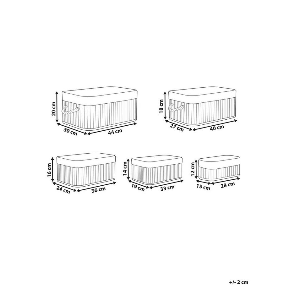 Beliani Korb en Bambou Boho TALPE  