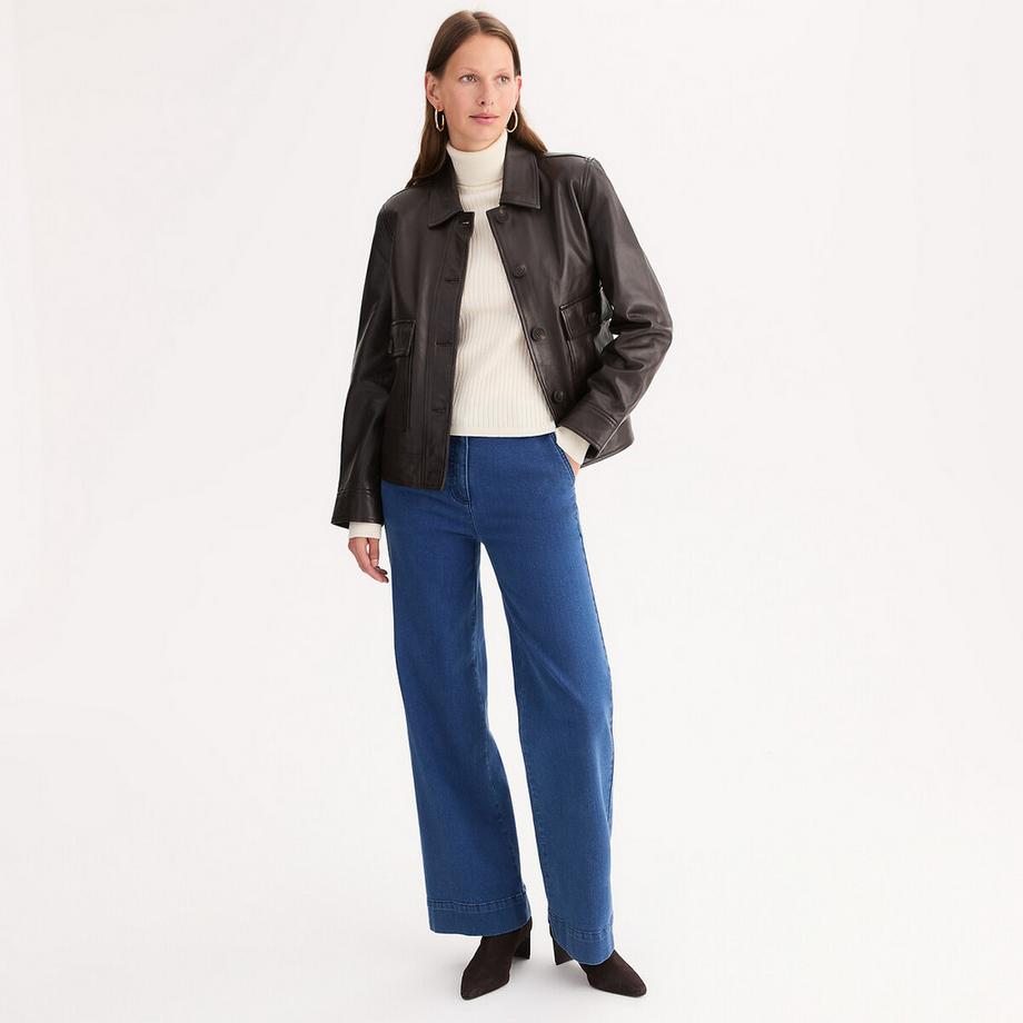 La Redoute Collections Blouson court cuir de mouton  