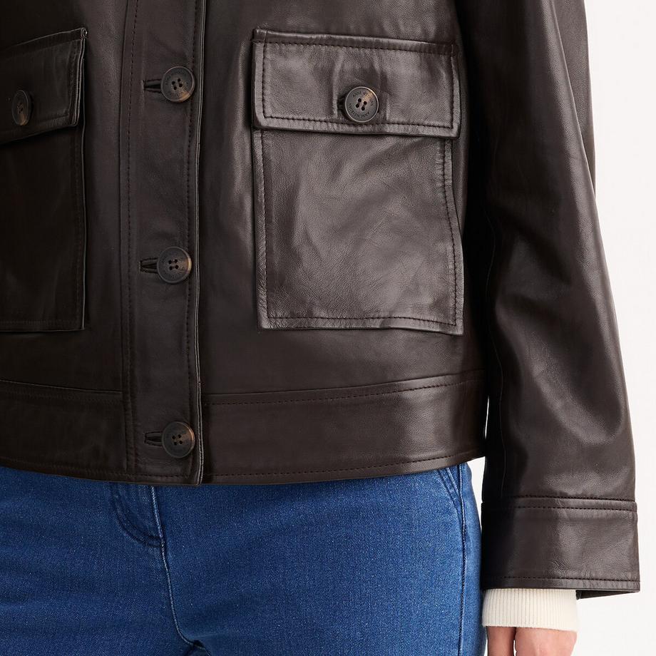 La Redoute Collections Blouson court cuir de mouton  