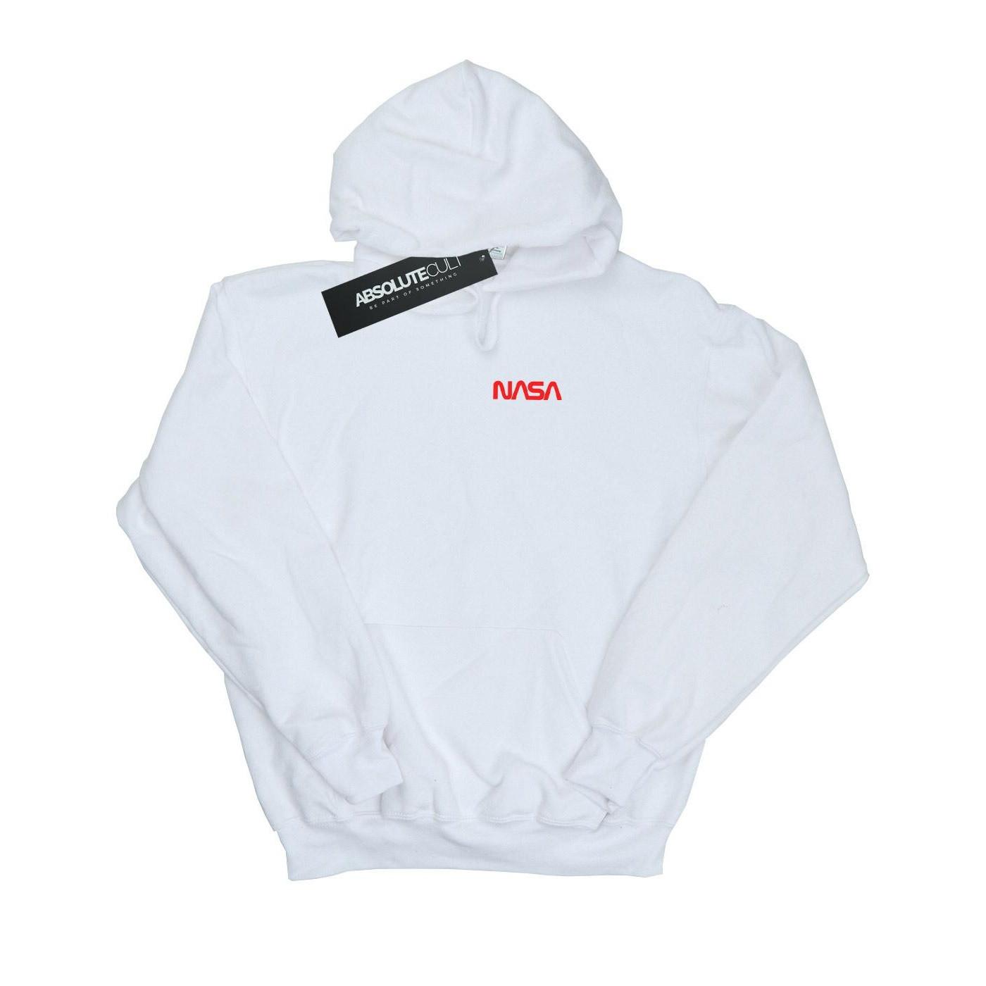 Image of Modern Logo Chest Kapuzenpullover Damen Weiss XL