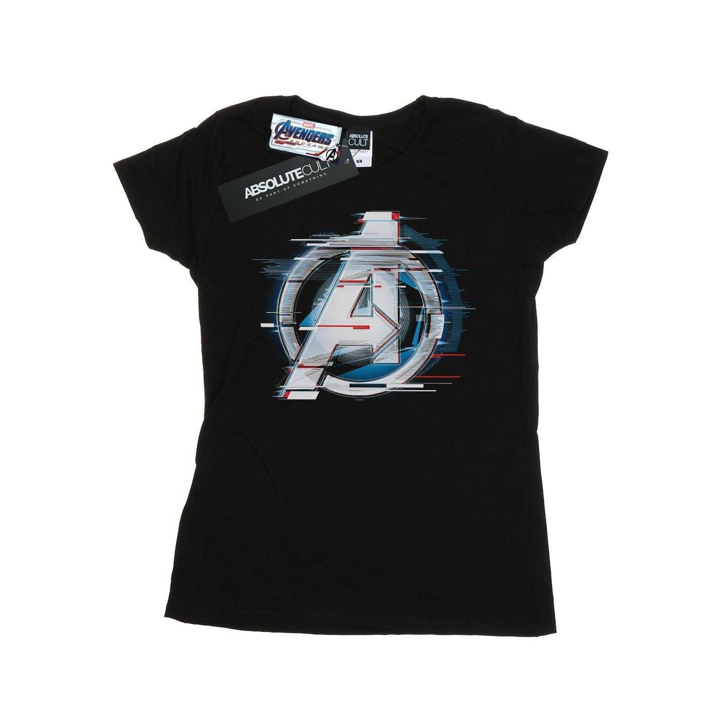 Image of Avengers Endgame Team Tech Logo Tshirt Damen Schwarz XL