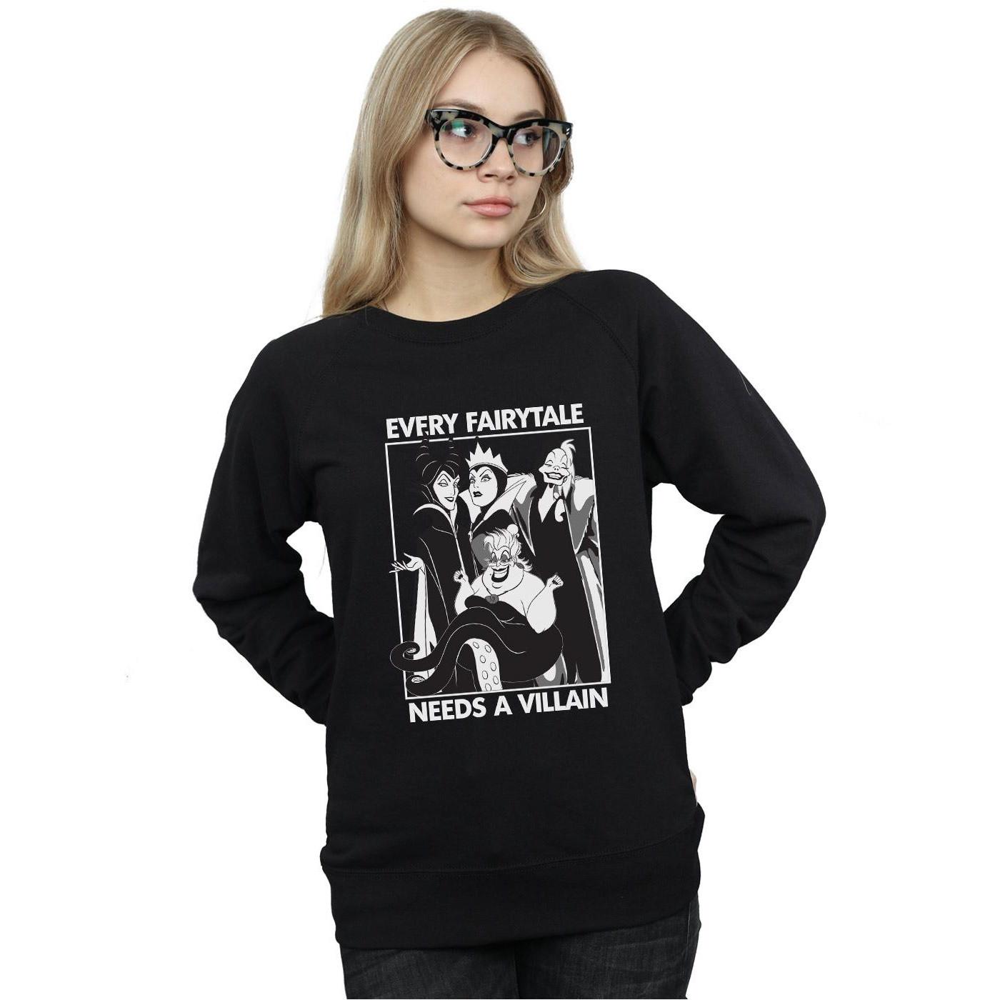 Disney PRINCESS  Every Fairy Tale Needs A Villain Sweatshirt 