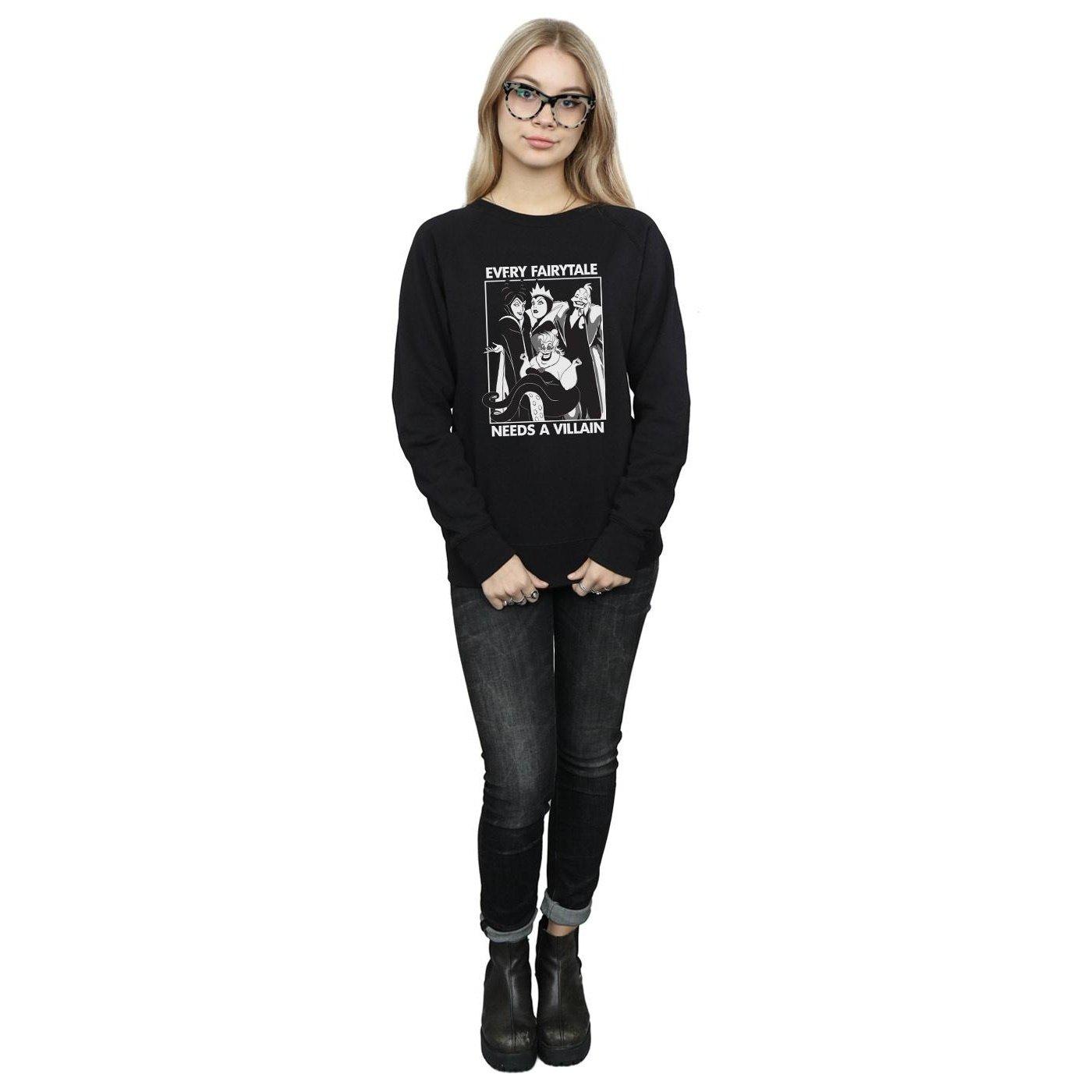 Disney PRINCESS  Every Fairy Tale Needs A Villain Sweatshirt 