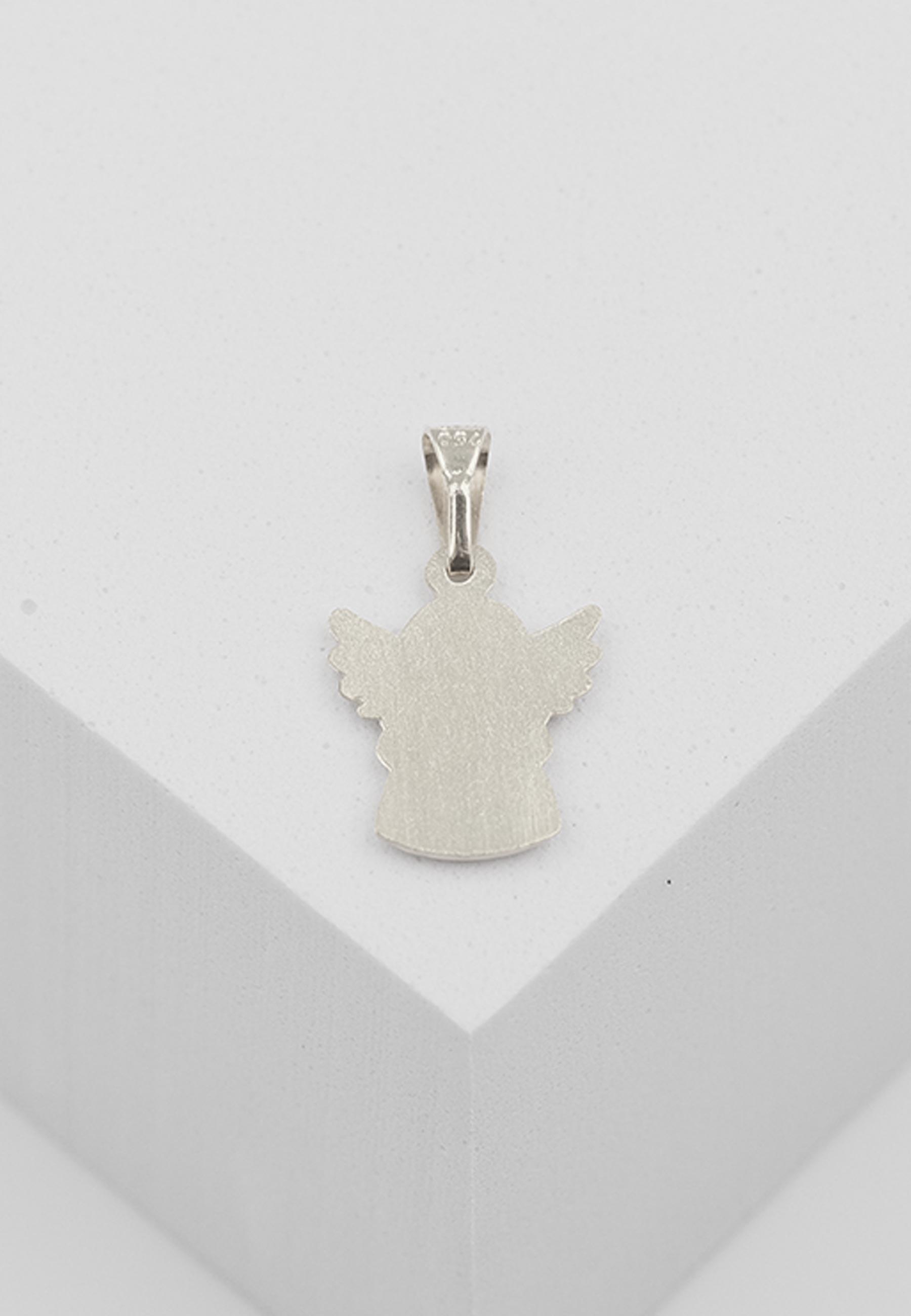 MUAU Schmuck  Pendentif ange en or blanc 750, 20x12mm 