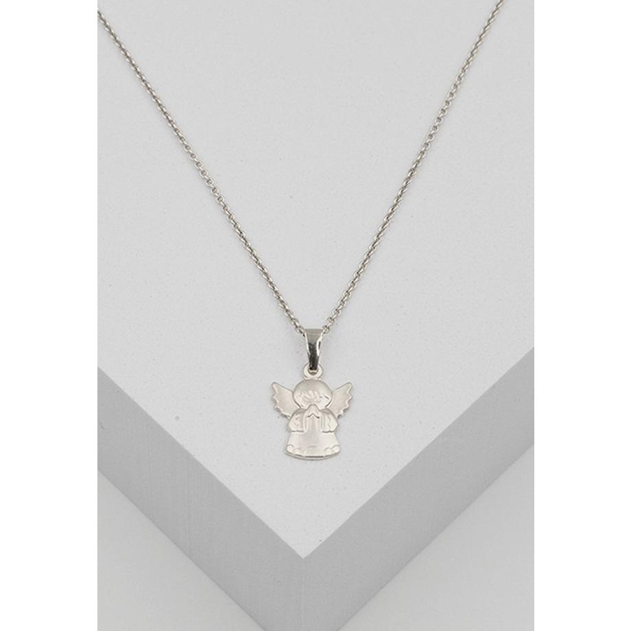 MUAU Schmuck  Engel Anhänger Weissgold 750, 20x12mm 