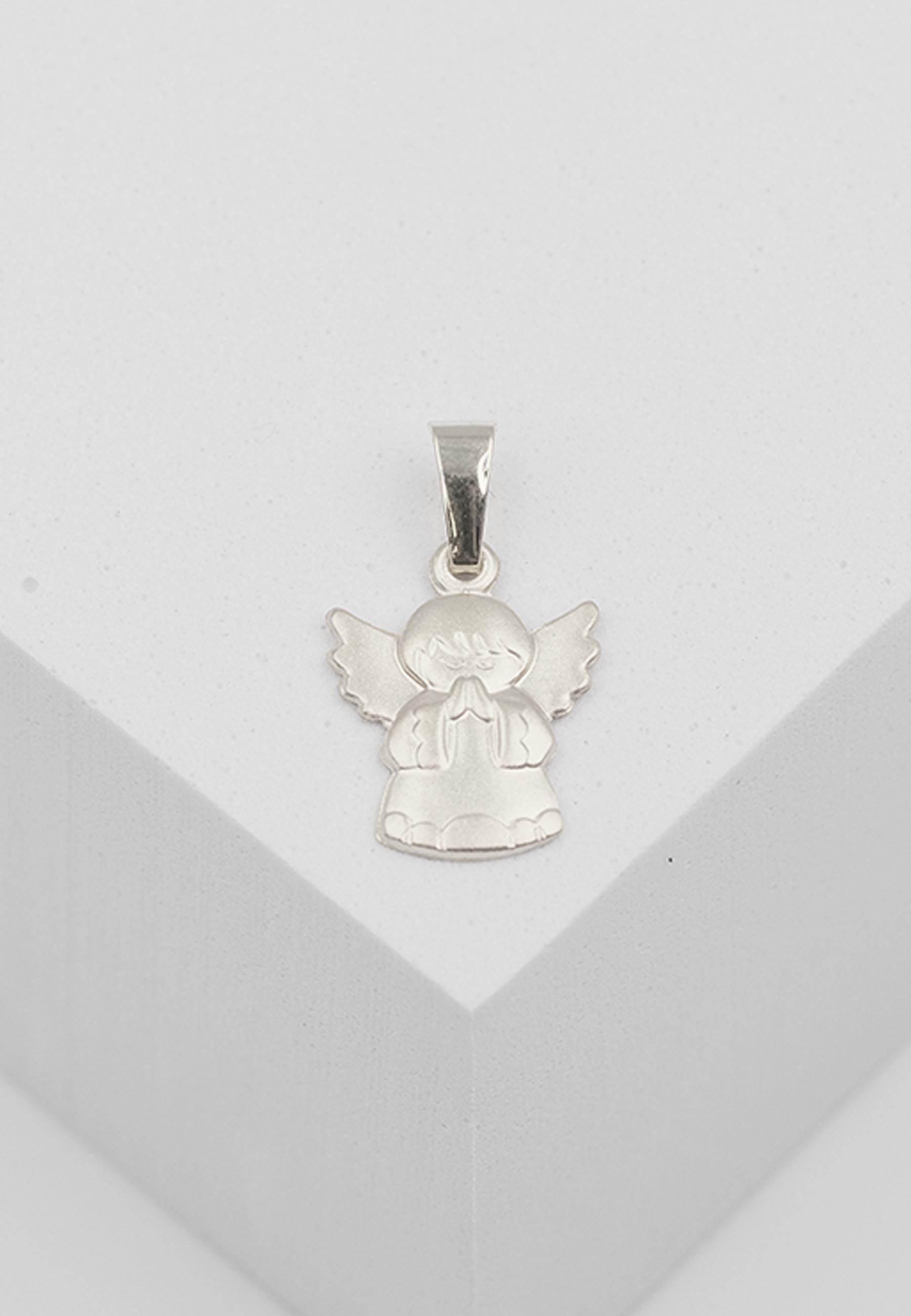 MUAU Schmuck  Pendentif ange en or blanc 750, 20x12mm 