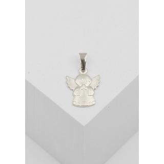 MUAU Schmuck  Pendentif ange en or blanc 750, 20x12mm 