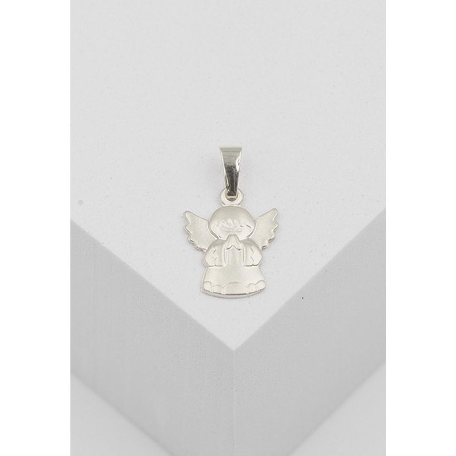 MUAU Schmuck  Engel Anhänger Weissgold 750, 20x12mm 