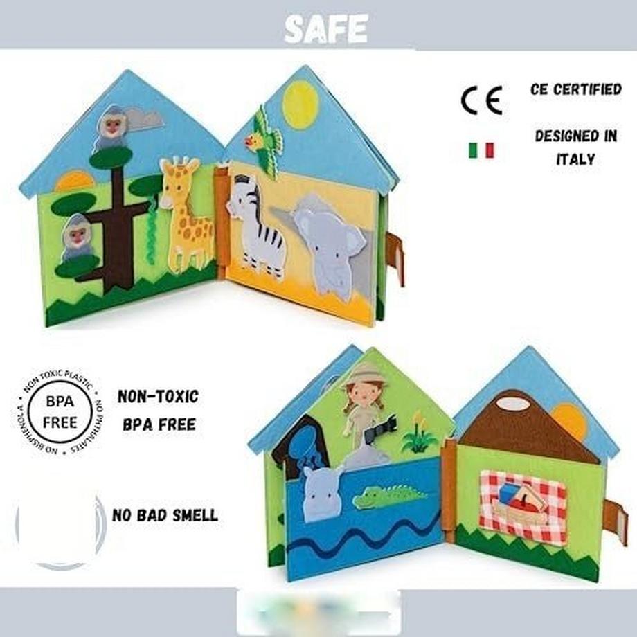 Activity-board  Livre tranquille | Livre en tissu sensoriel éducatif 