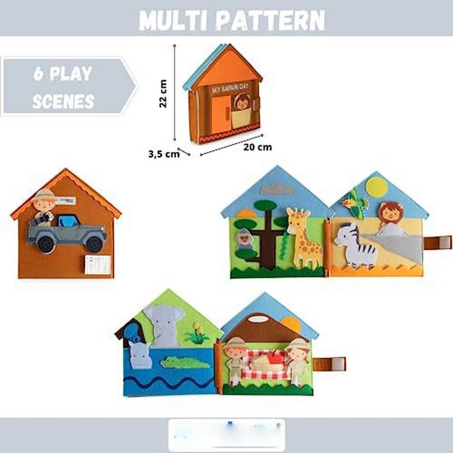 Activity-board  Livre tranquille | Livre en tissu sensoriel éducatif 