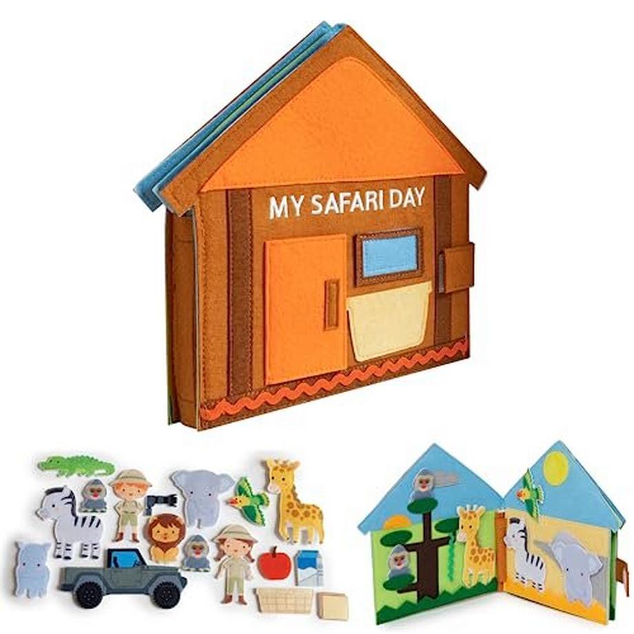 Activity-board  Livre tranquille | Livre en tissu sensoriel éducatif 