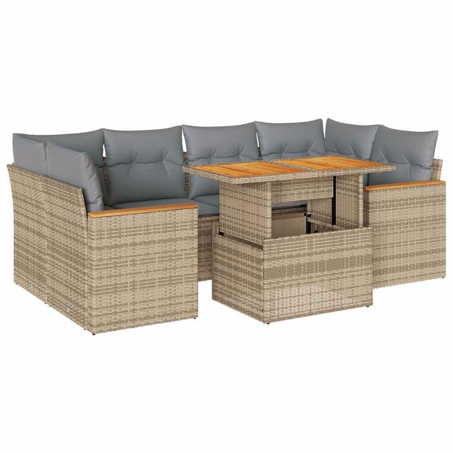 set divano da giardino Polirattan