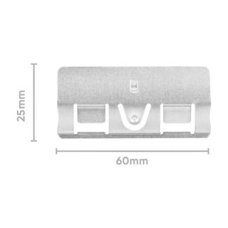 Biella Cavalier-clip en métal pour dossiers suspendus  