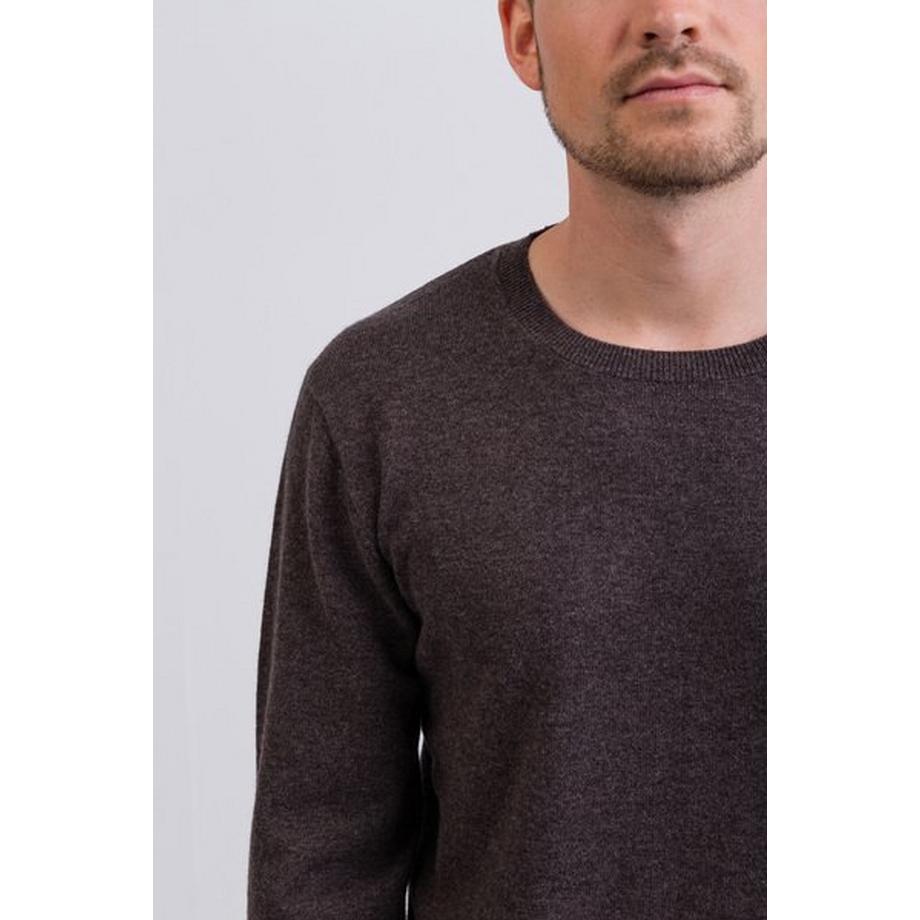 CASH-MERE.CH Pull col rond en cachemire  