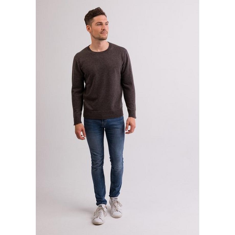 CASH-MERE.CH Pull col rond en cachemire  