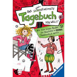 Das ungeheimste Tagebuch der Welt! Band 4: Wie mein blöder Bruder die Hauptrolle in meinem Theaterstück spielte ... Fröhlich, Anja; Krause, Patrick; Nowothnig, Kristina (Illustrationen); Nowothnig, Kristina (Umschlaggestaltung) Copertina rigida 