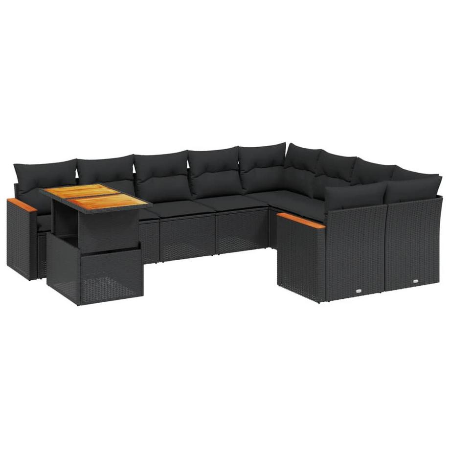 set divano da giardino Polirattan