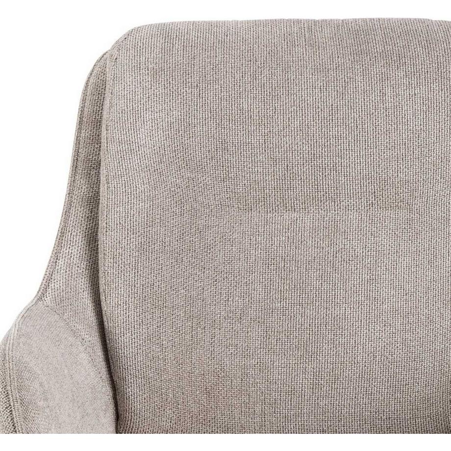 mutoni Chaise avec accoudoirs Ovida sable (1 pièce)  