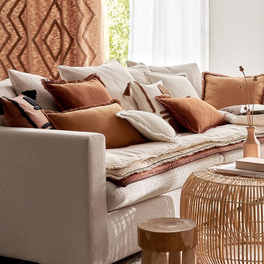 La Redoute Intérieurs Housse de coussin Goboa en coton tufté  