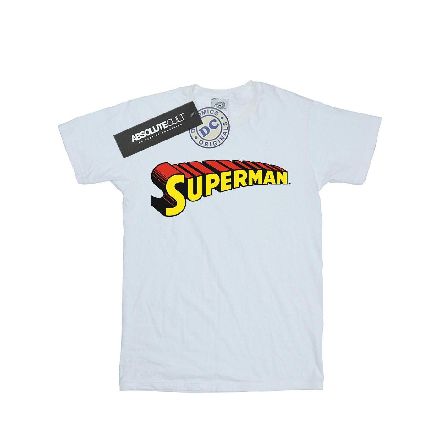 Image of Superman Telescopic Loco Tshirt Damen Weiss 3XL
