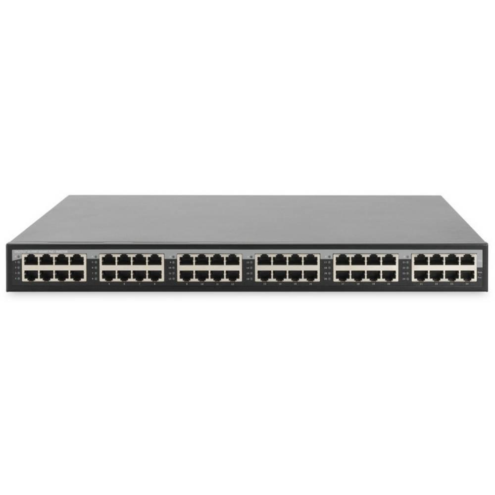 Digitus  24-Port Gigabit PoE+ Injektor 24 Ports Eingang - 24 Ports Ausgang+ PoE 270W Netzteil 