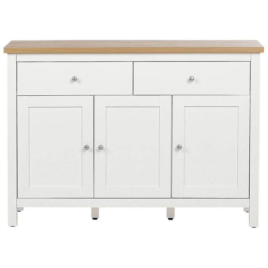 Beliani Commode 3 portes en MDF Scandinave ATOCA  