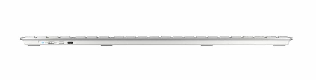 Cherry  Desktop DW 9100 Slim weiss-silber USB, gelasert 