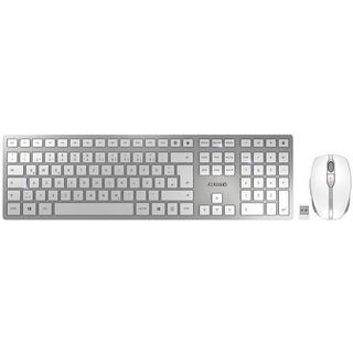 Cherry  Desktop DW 9100 Slim weiss-silber USB, gelasert 