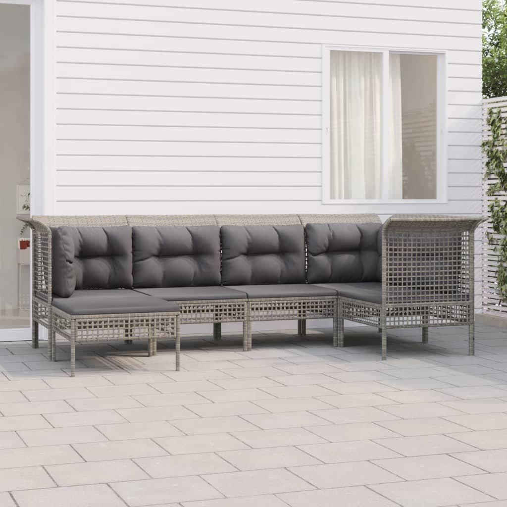 VidaXL set mobili da giardino Polirattan  