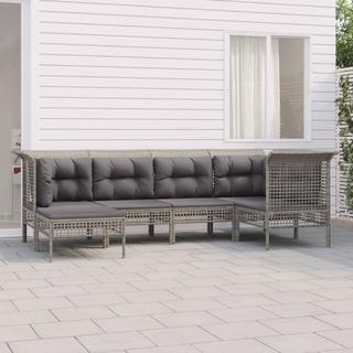 VidaXL set mobili da giardino Polirattan  