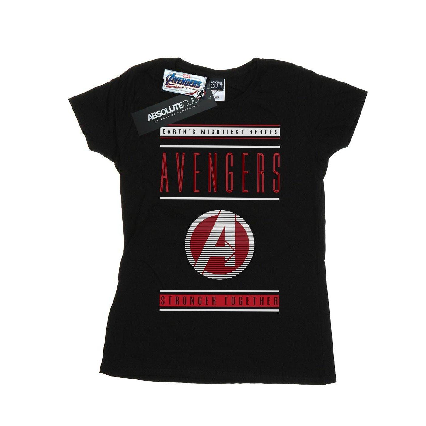Image of Avengers Endgame Stronger Together Tshirt Damen Schwarz M