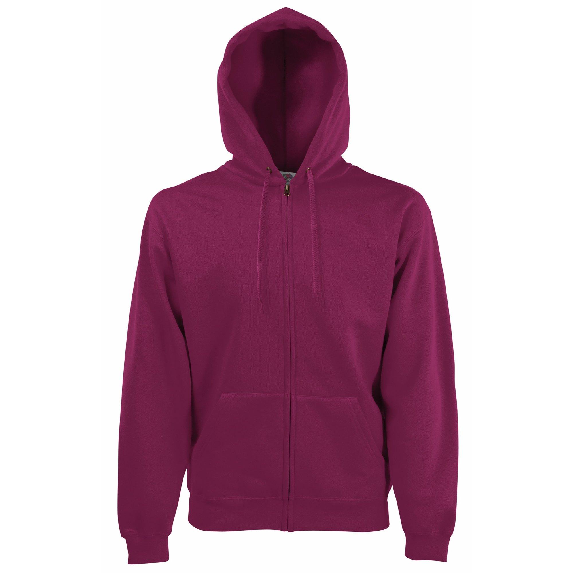 Image of Zip Up Hoodie Herren Weinrot S