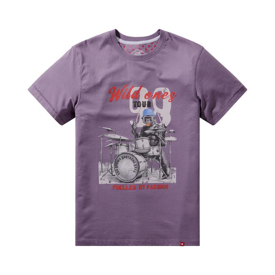 Joe Browns T-Shirt Gorilla Schlagzeuger Motiv  
