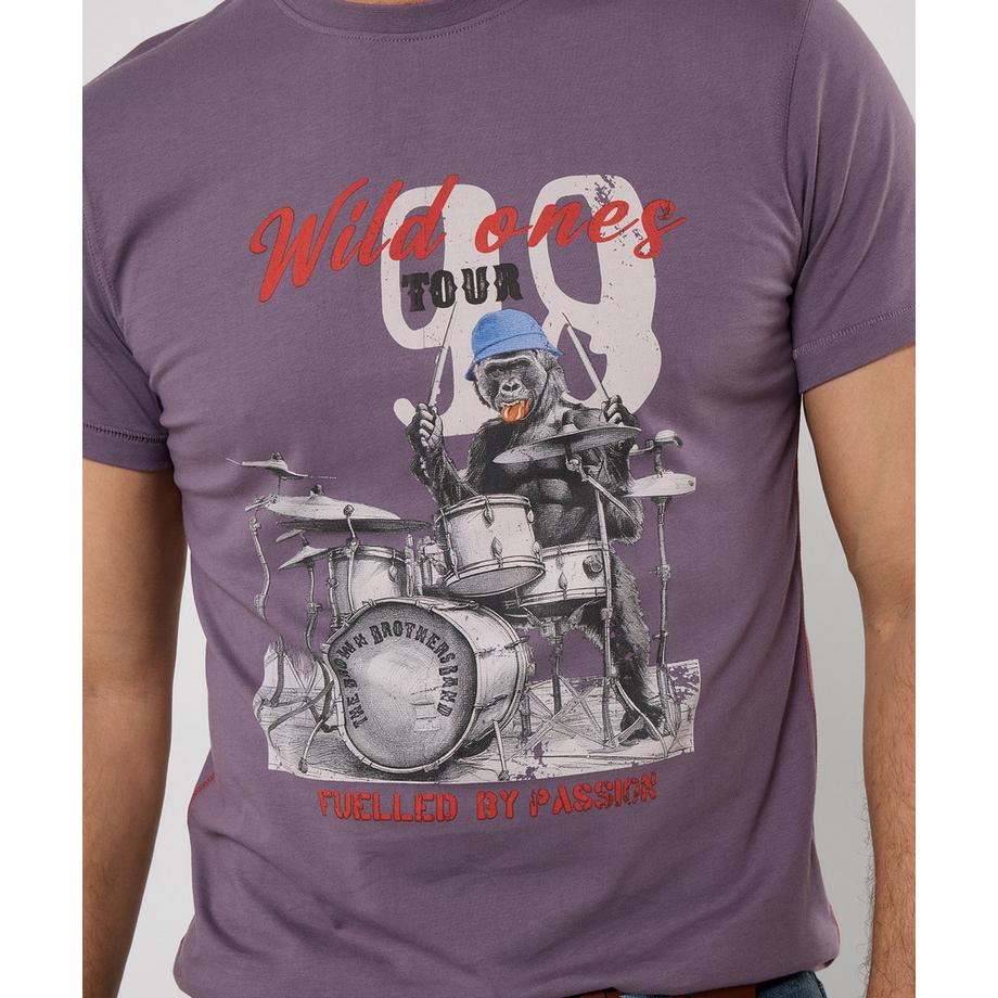 Joe Browns T-Shirt Gorilla Schlagzeuger Motiv  