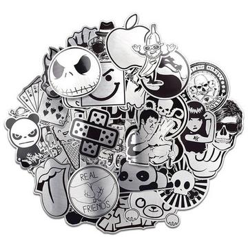 Autocollants, pack de 50 - Métallique