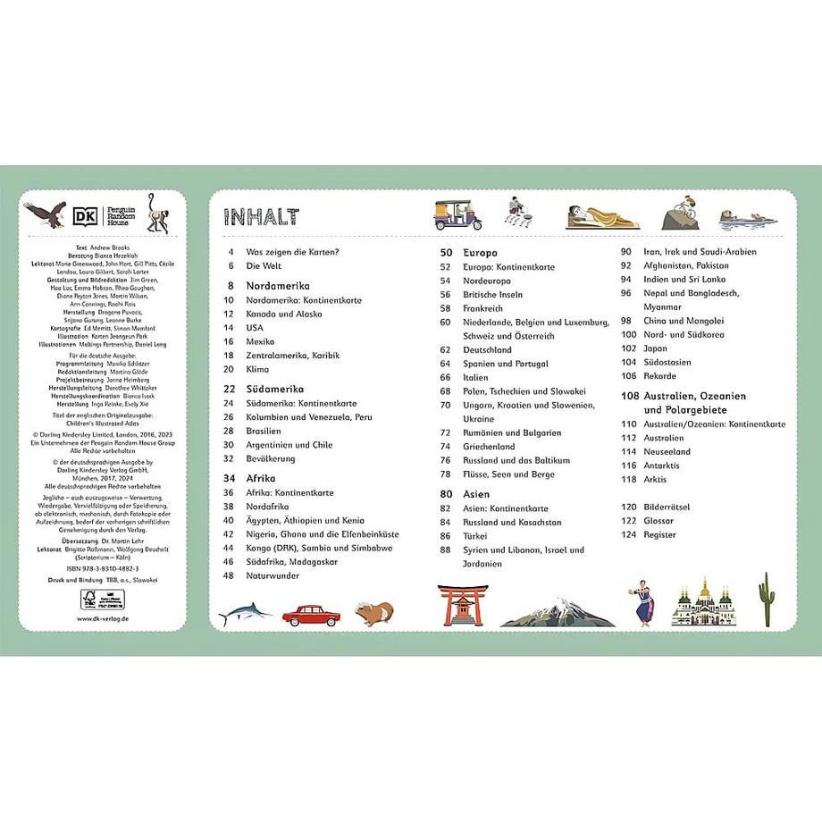 Weltatlas für Kinder DK Verlag - Kids (Hrsg.); Lehr, Martin (Übersetzung) Copertina rigida 
