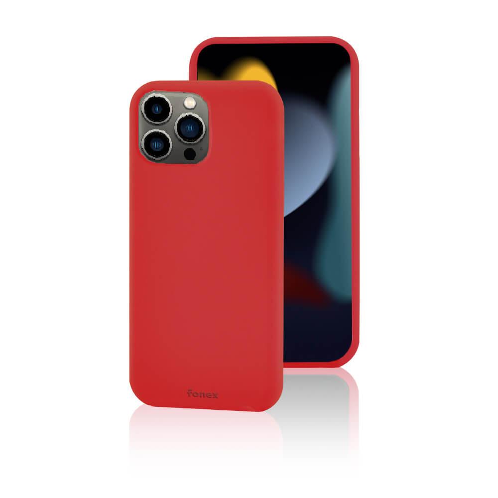 Fonex  iPhone 14 Pro Max - Étui en silicone Fonex Pure Touch rouge 