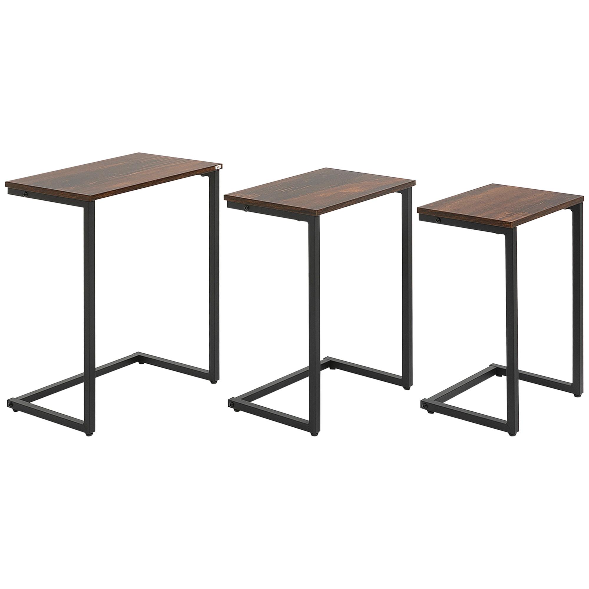 HOMCOM Ensemble de table d'appoint  