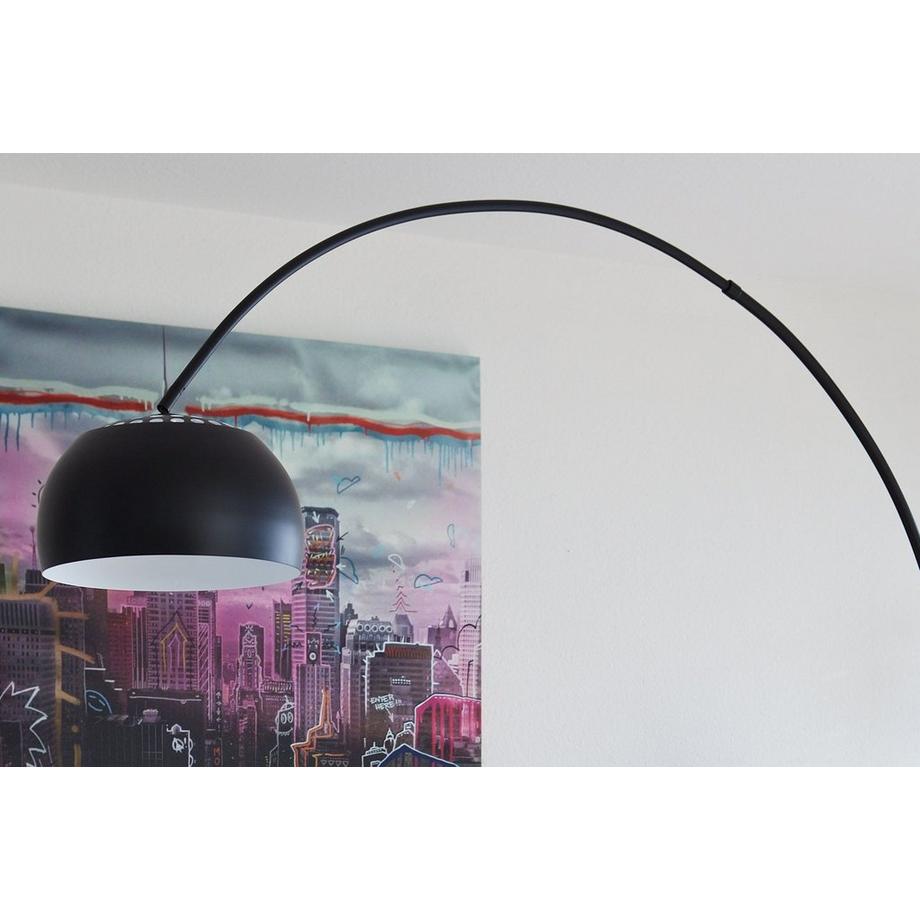 mutoni  Lampe à arc noire 170x38x205 