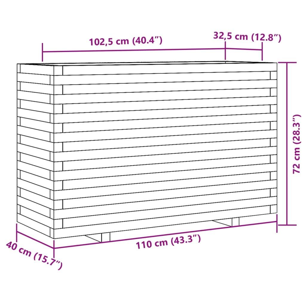 VidaXL Jardinière bois de pin  