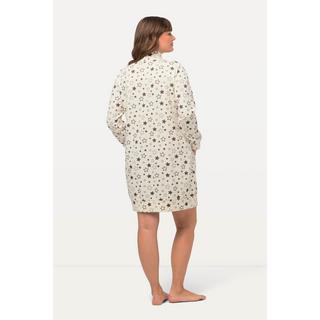 Ulla Popken  Abito loungewear morbido con stelle, collo alto e maniche lunghe 