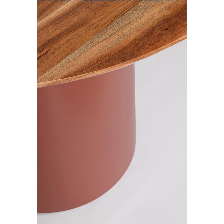 mutoni Table de salle à manger Ojas terracotta ronde 115  