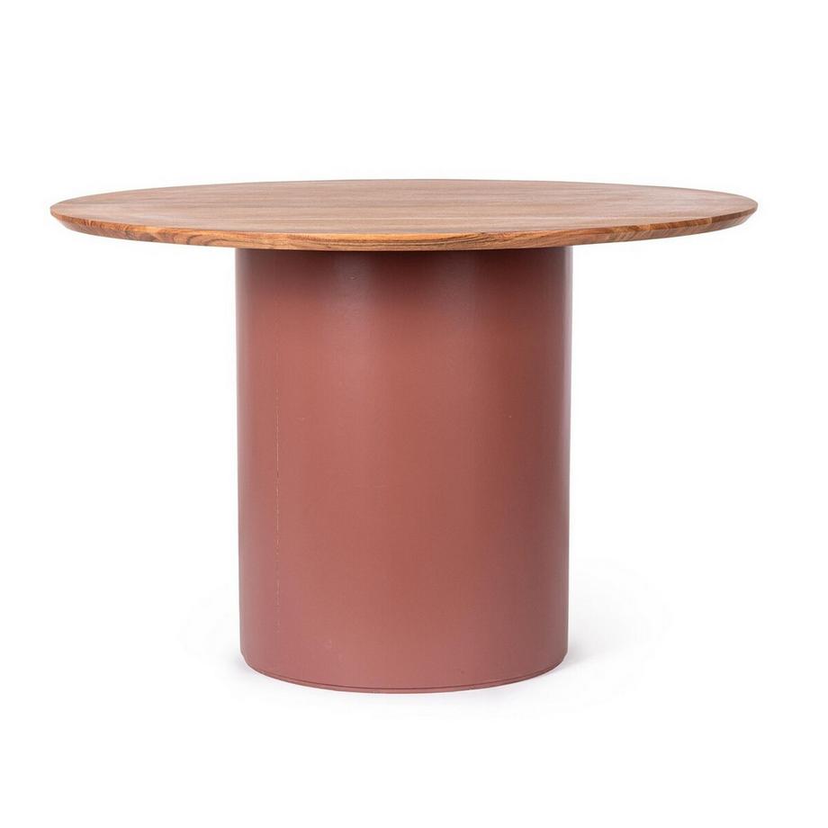 mutoni Table de salle à manger Ojas terracotta ronde 115  