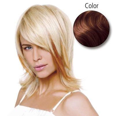 Image of Natur Glatt 40 Cm 18 Mittelcocoblond Echthaarstr. 10 Stück Damen golden ONE SIZE