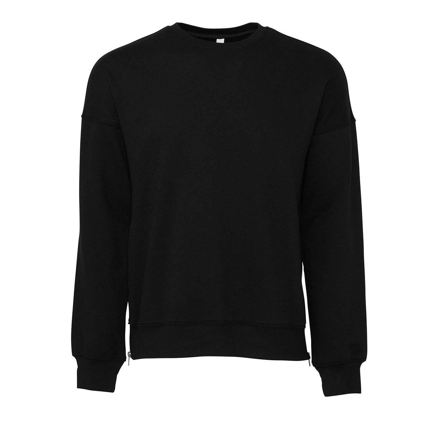 Image of Classic Sweatshirt, Überschnittene Schulter Damen Schwarz S