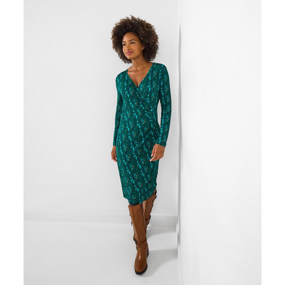 Joe Browns Robe longueur genou imprimé feuillage Petite  