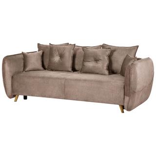 Beliani Schlafsofa aus Samtstoff Modern VALLANES  